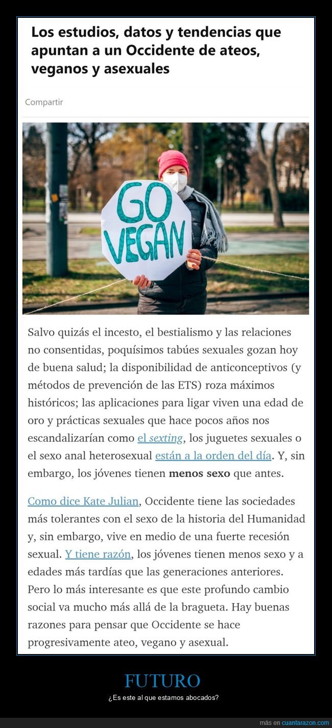 occidente.ateos,veganos,asexuales