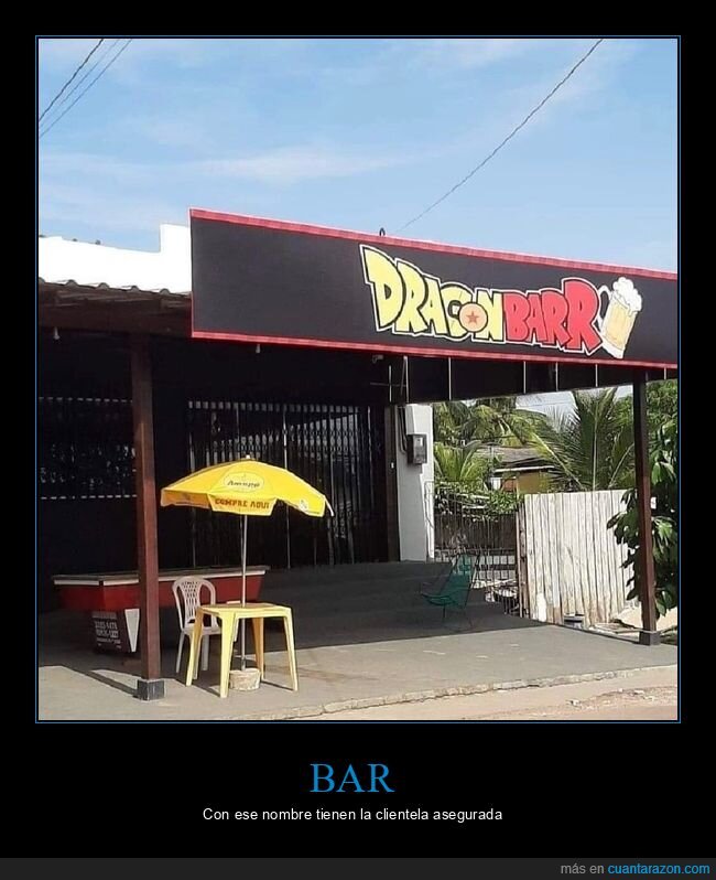 bar,dragon ball,nombres