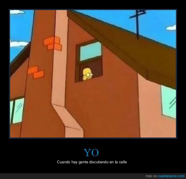 calle,discutir,simpsons