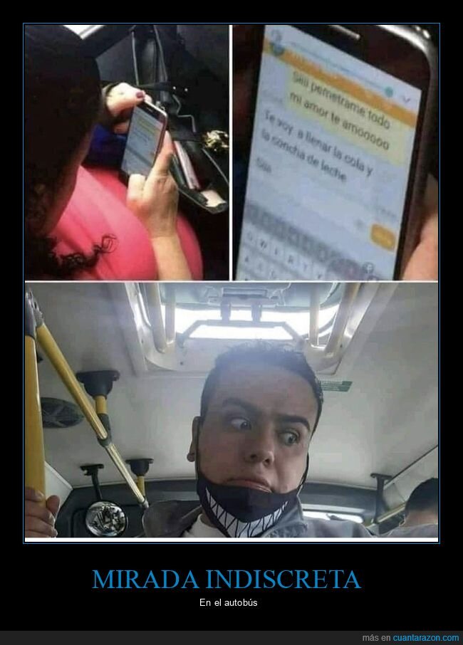 autobús,mirando,móvil