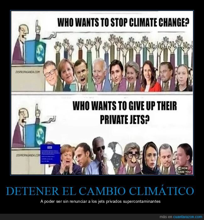 cambio climático,jets privados