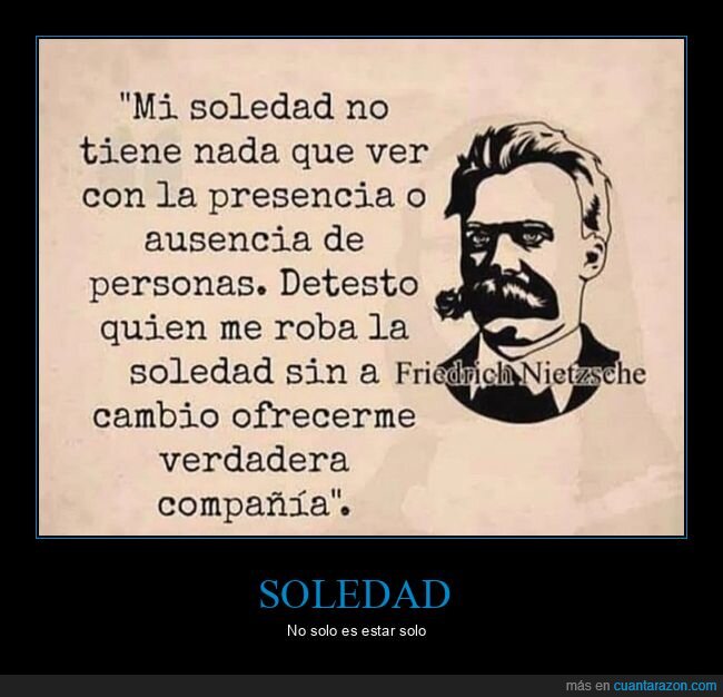 soledad,presencia,compañía,nietzsche