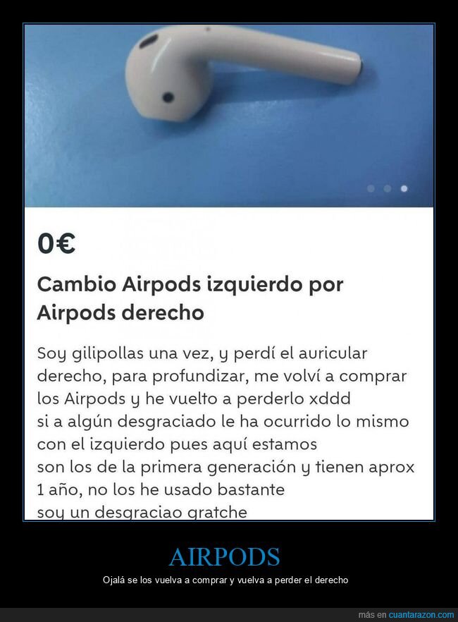 airpods,perder,derecho