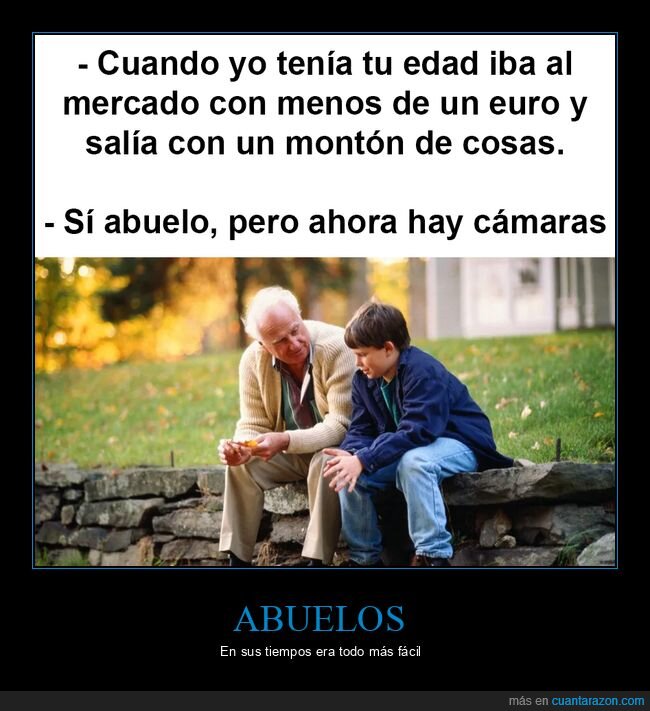 abuelo,mercado,cámaras