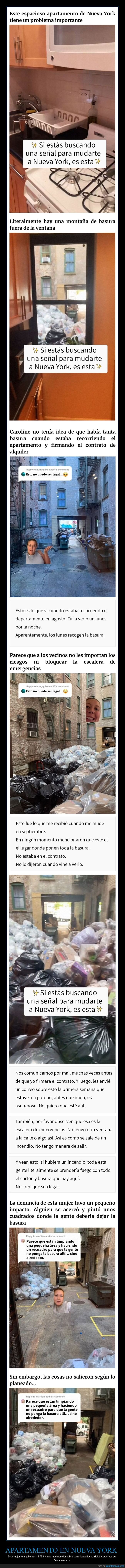 apartamento,nueva york,basura,ventana