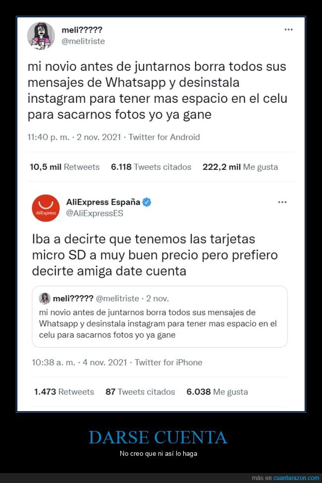 novio,borrar,whatsapp,instagram,espacio,móvil