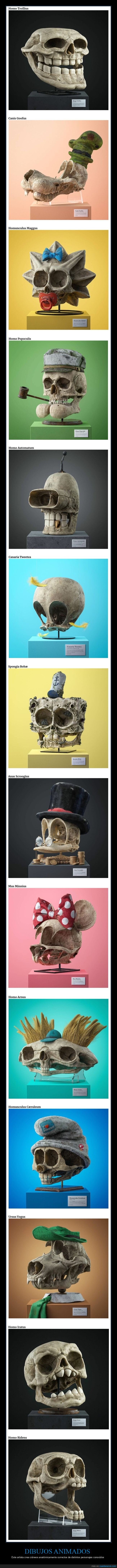 dibujos animados,cráneos