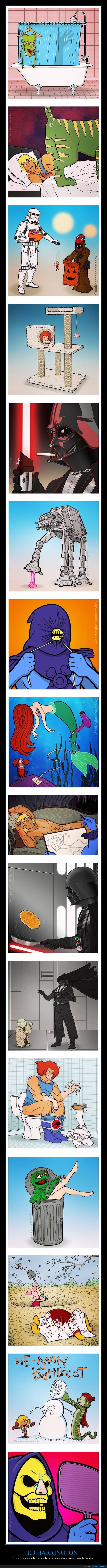 ed harrington,vida,personajes