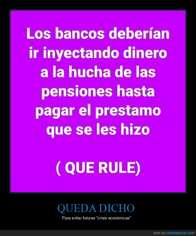 bancos,dinero,pensiones,préstmo