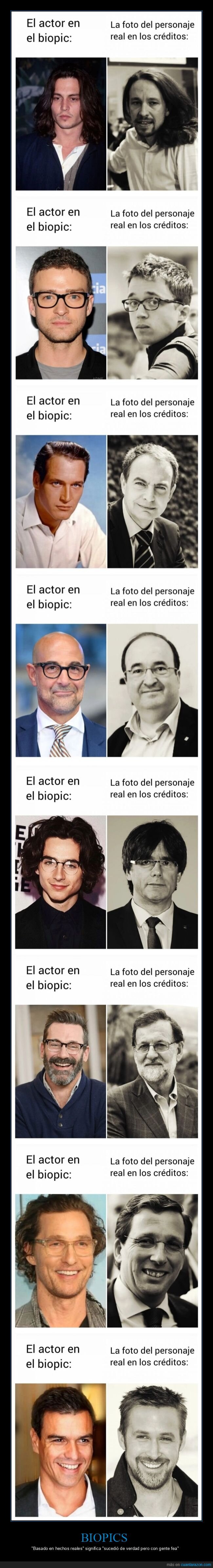 biopic,pol&iacute;ticos,actores