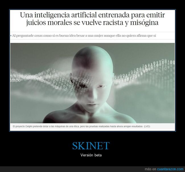 inteligencia artificial,juicios morales,racista,misógina