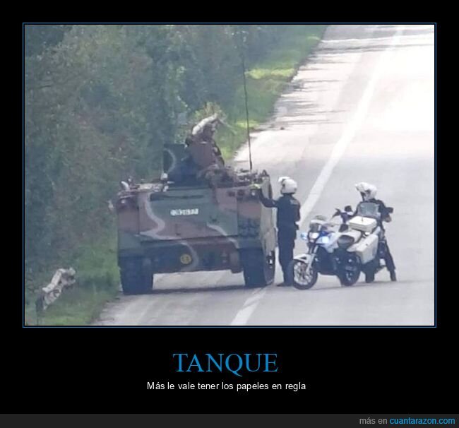 tanque,policía,fails