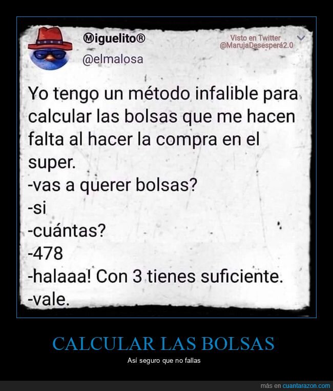 bolsas,calcular,supermercado