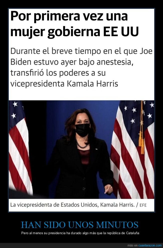 kamala harris,gobernar,eeuu,joe biden,anestesia,políticos