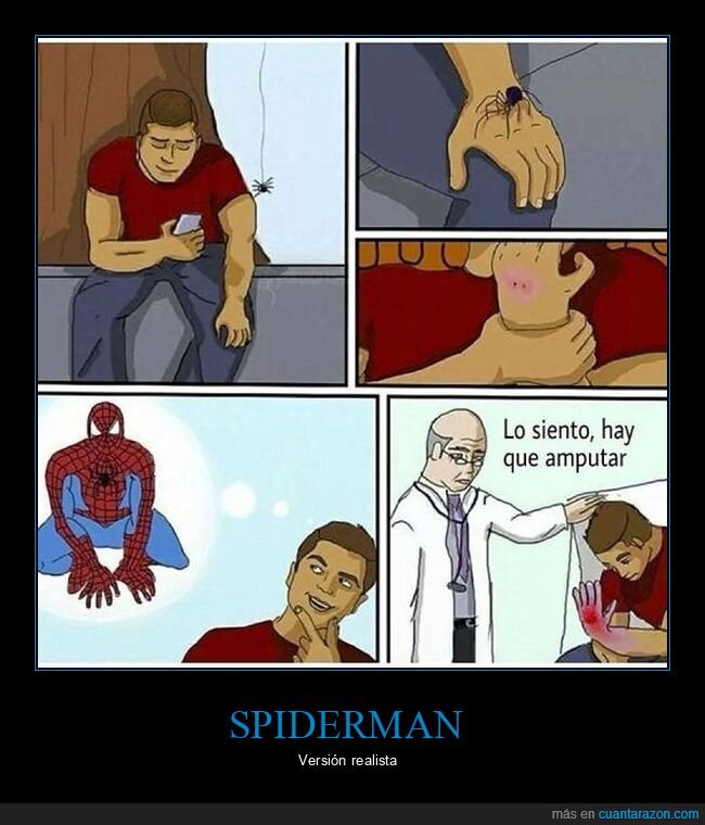 araña,picadura,spiderman