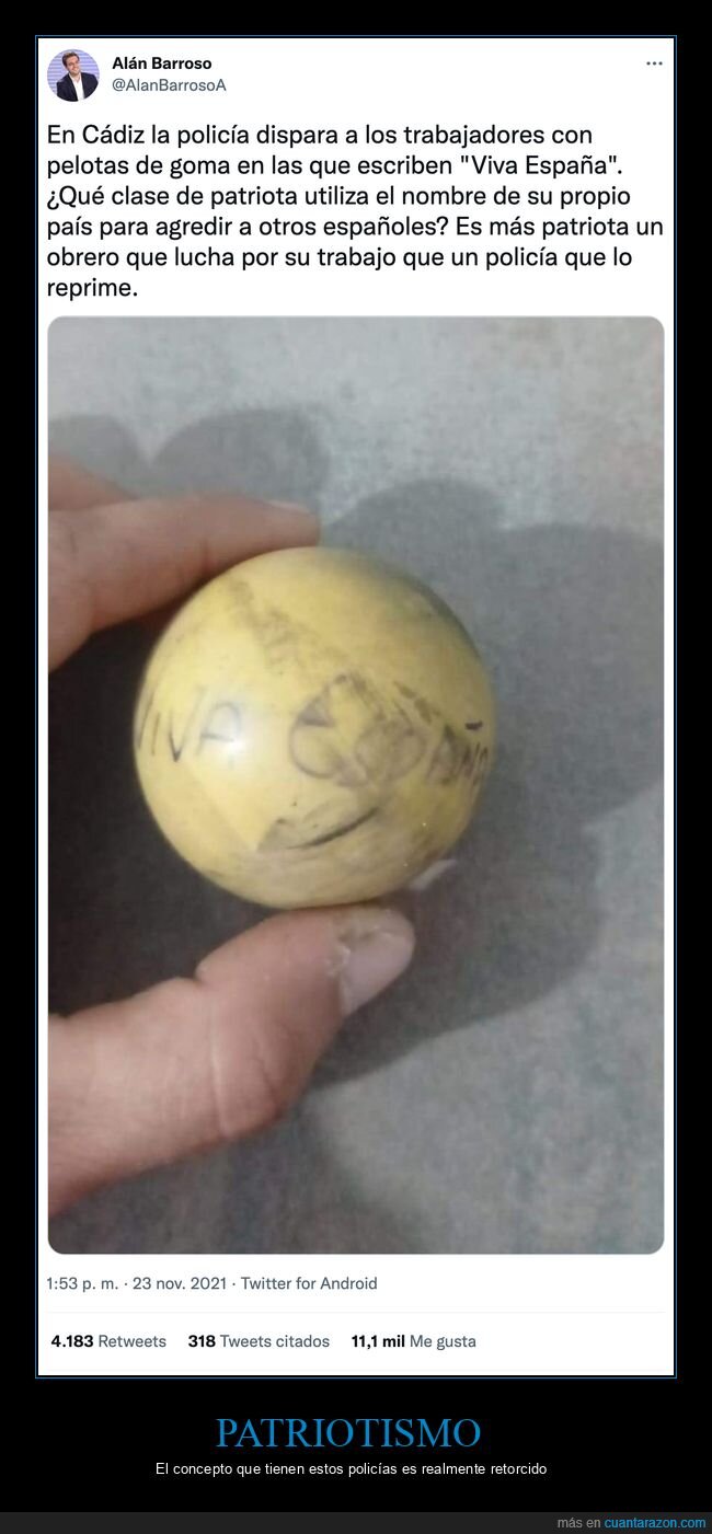 policía,pelotas,viva españa,huelga del metal,cádiz