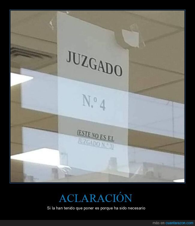 juzgado,nº4,nº3,aclaración,carteles