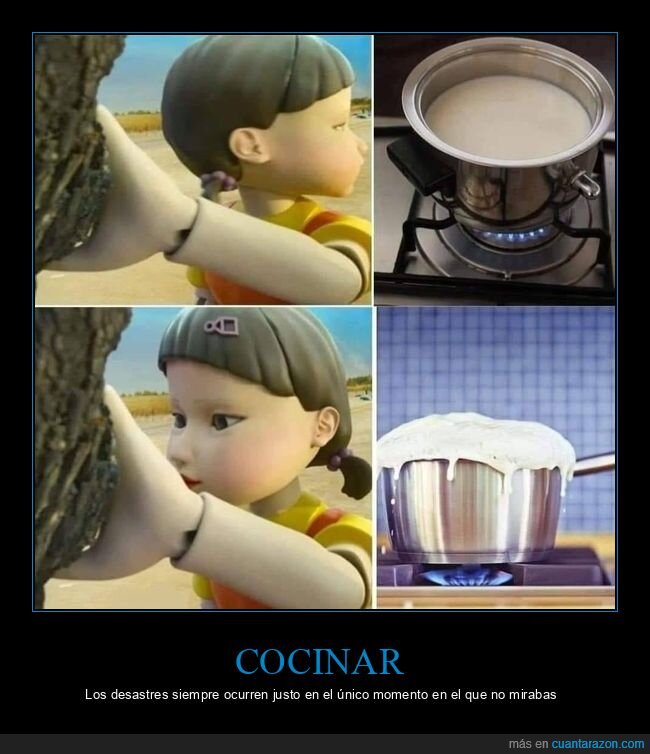 cocinando,mirar,el juego del calamar