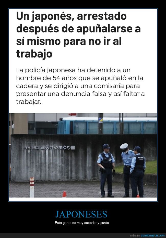 apuñalarse,japos,trabajo