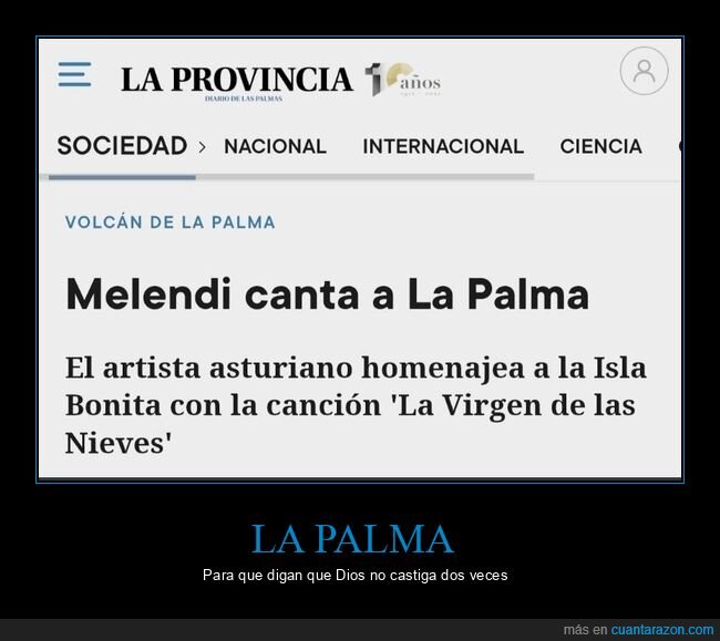 la palma,melendi,volcán