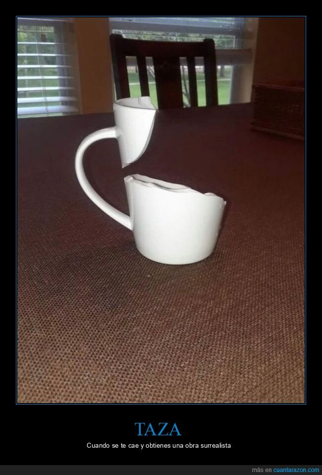 taza,rota,surrealista