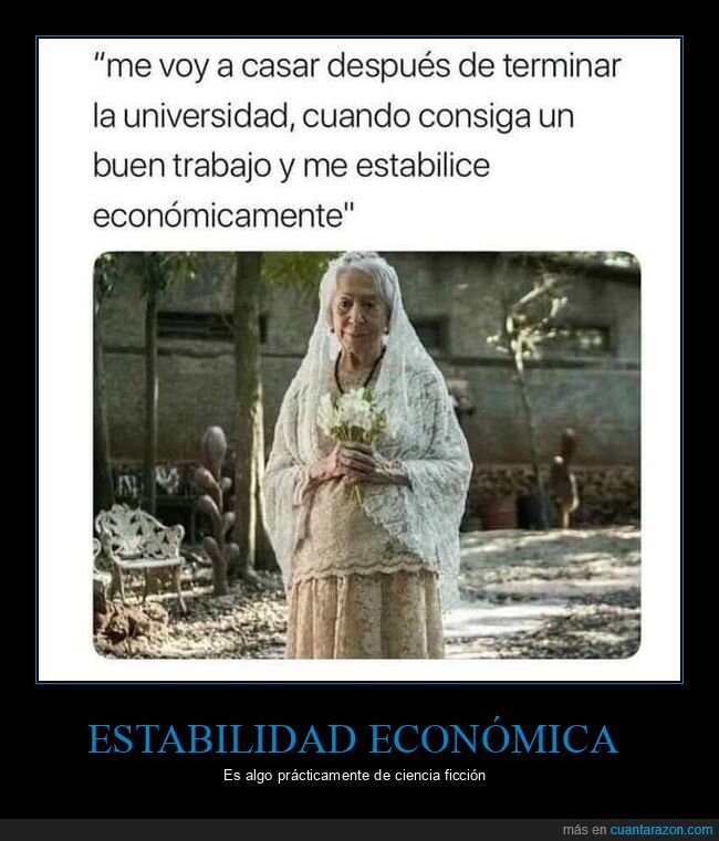 casarse,estabilidad económica,abuela