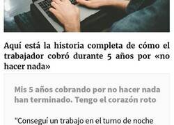 Enlace a Este empleado automatizó su trabajo y cobró por no hacer nada durante 5 años