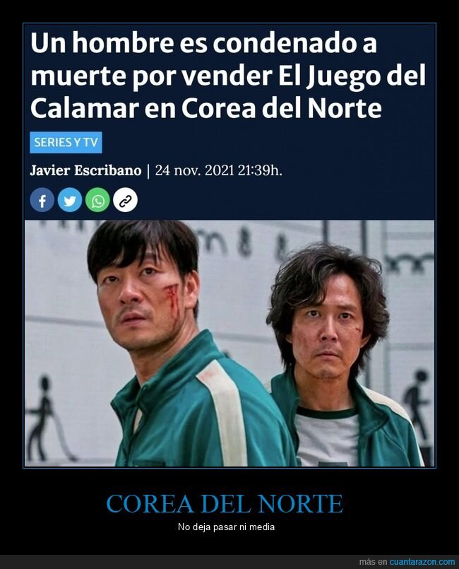 corea del norte,el juego del calamar,condenado