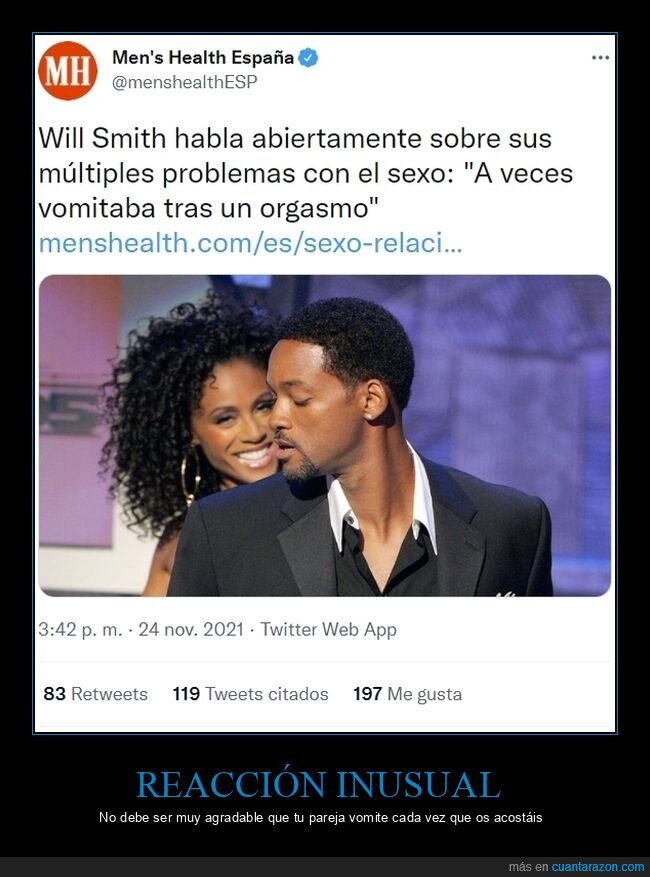 will smith,problemas,vomitar