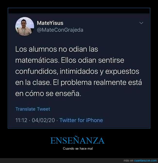 alumnos odiar,matemáticas,problema,enseñar