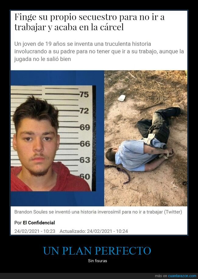 fingir,secuestro,trabajo,cárcel