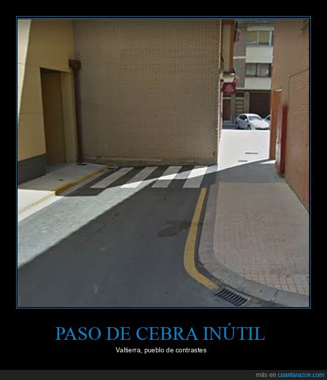 paso de cebra,inútil