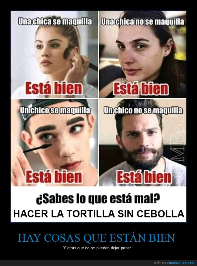 maquillarse,bien,tortilla,cebolla