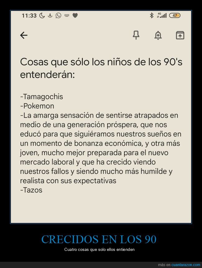 años 90,entender,generaciones