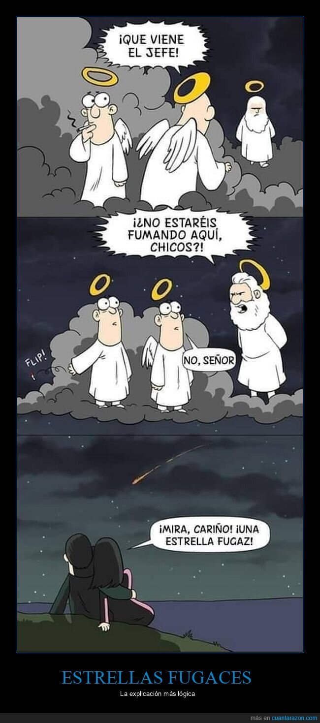 ángeles,fumando,dios,estrella fugaz