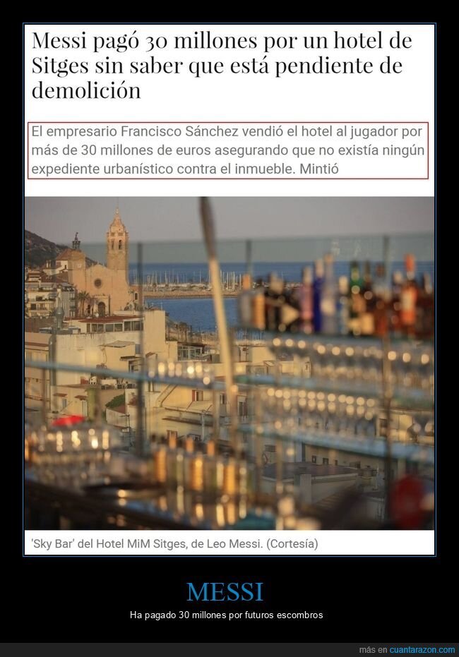 messi,pagar,hotel,demolición