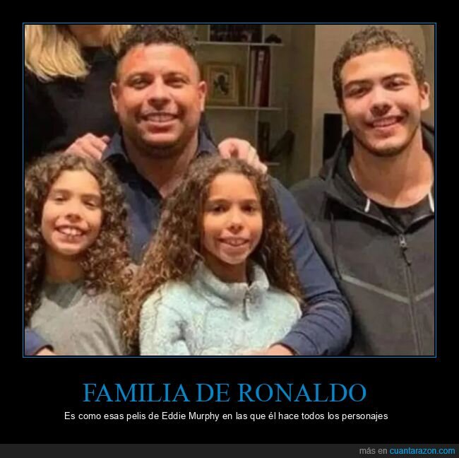 eddie murphy,familia,parecidos,ronaldo