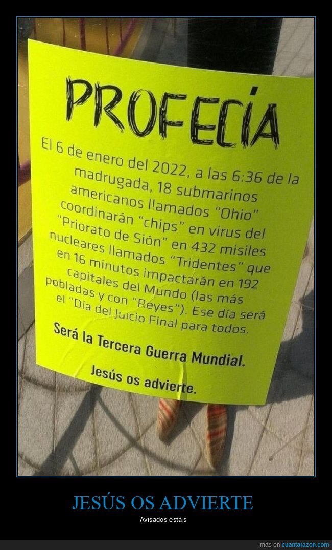 profecía,juicio final,carteles