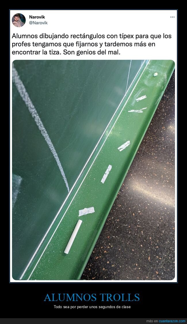 alimnos,tiza,típex,profesor,trolling