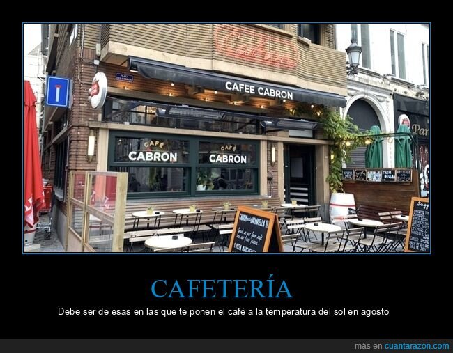 cafetería,nombres