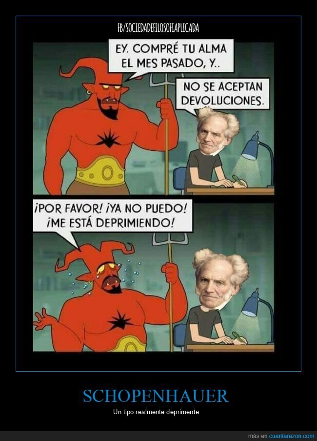 schopenhauer,alma,demonio,deprimirse