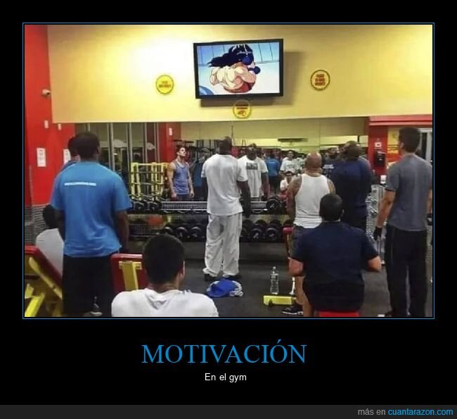 dragon ball,gimnasio,motivación