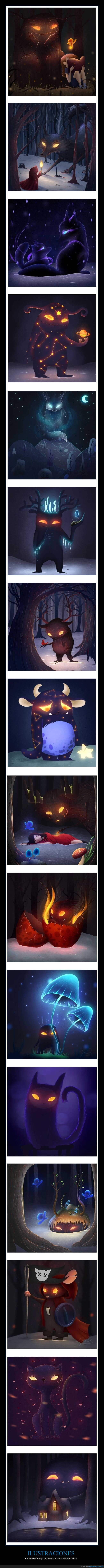 ilustraciones,monstruos