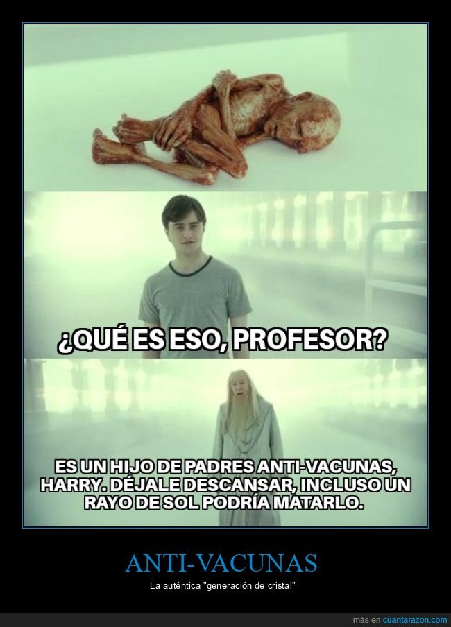 antivacunas,hijo,padres,harry potter