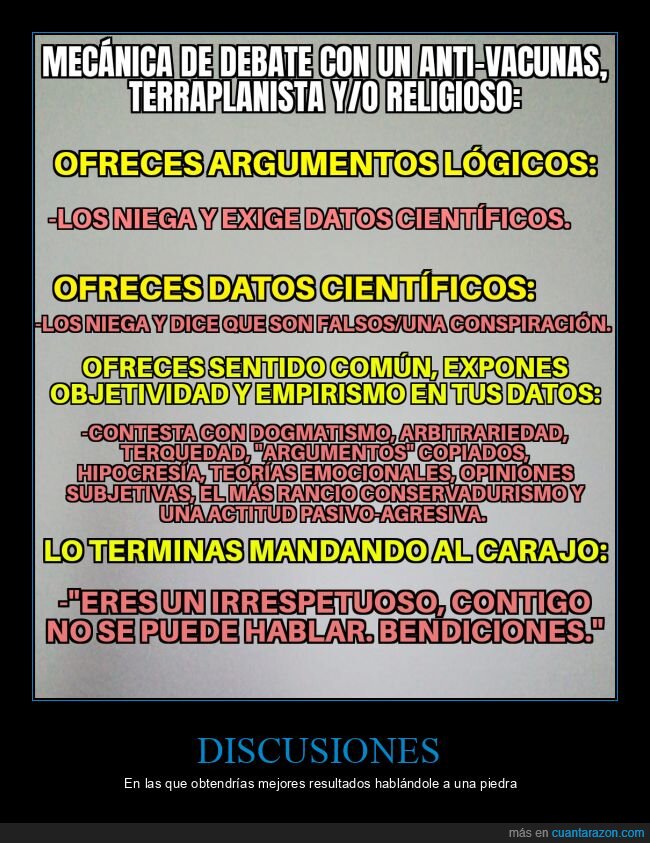 antivacunas,terraplanista,religioso,debate