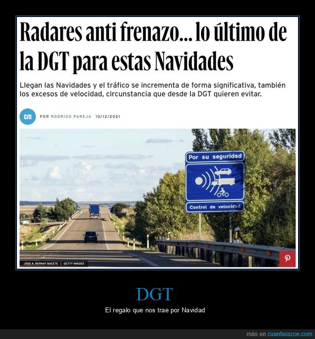 radares,anti frenazo,navidad,dgt