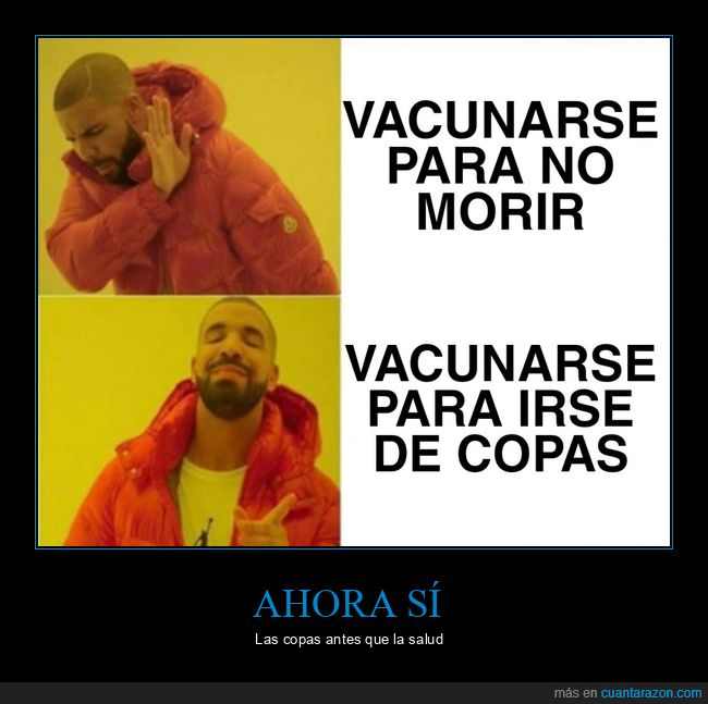 vacunarse,copas,drake