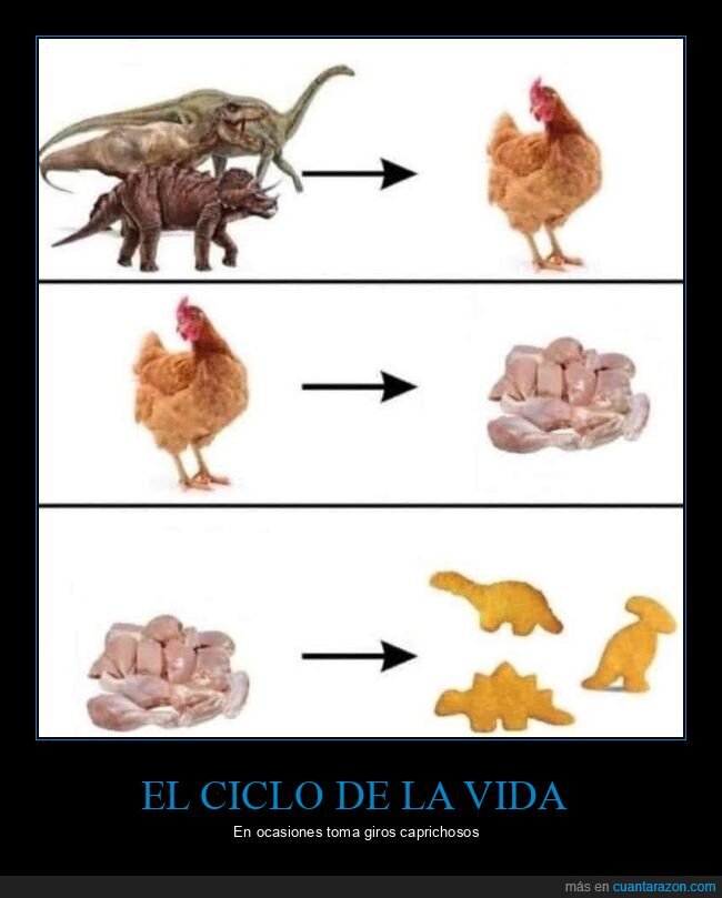 dinosaurios,pollo,nuggets