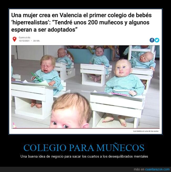 bebés,colegio,muñecos