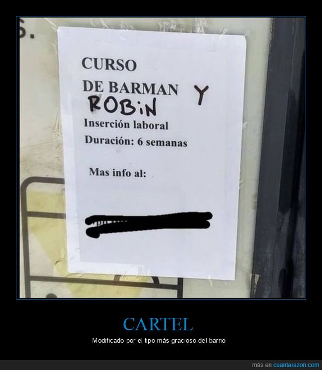 barman,carteles,robin